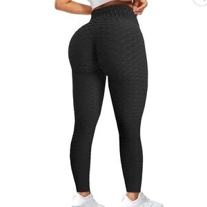Women's Bubble Scrunch Lyfting‎ Push-Up Leggings/Black Size S Yoga Gym Workout